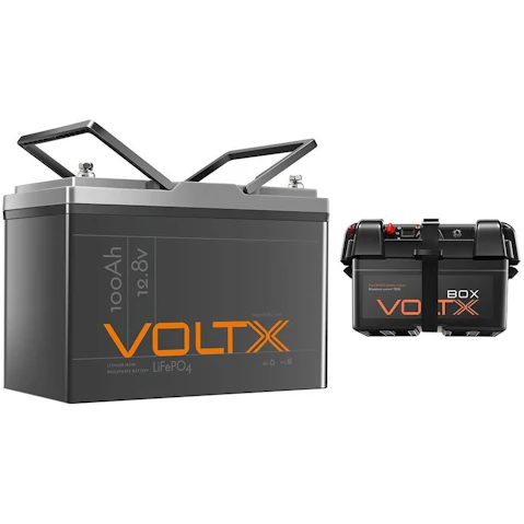 VoltX 12V 100Ah LiFePO4 + Battery Box