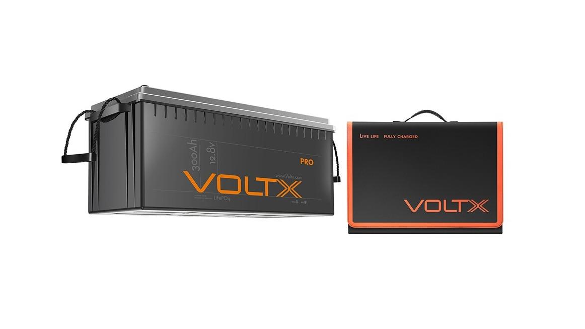 VoltX 12V 300Ah Battery + 200W Solar