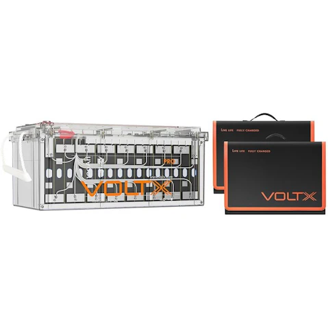 VoltX 48V 100Ah Battery + 400W Solar