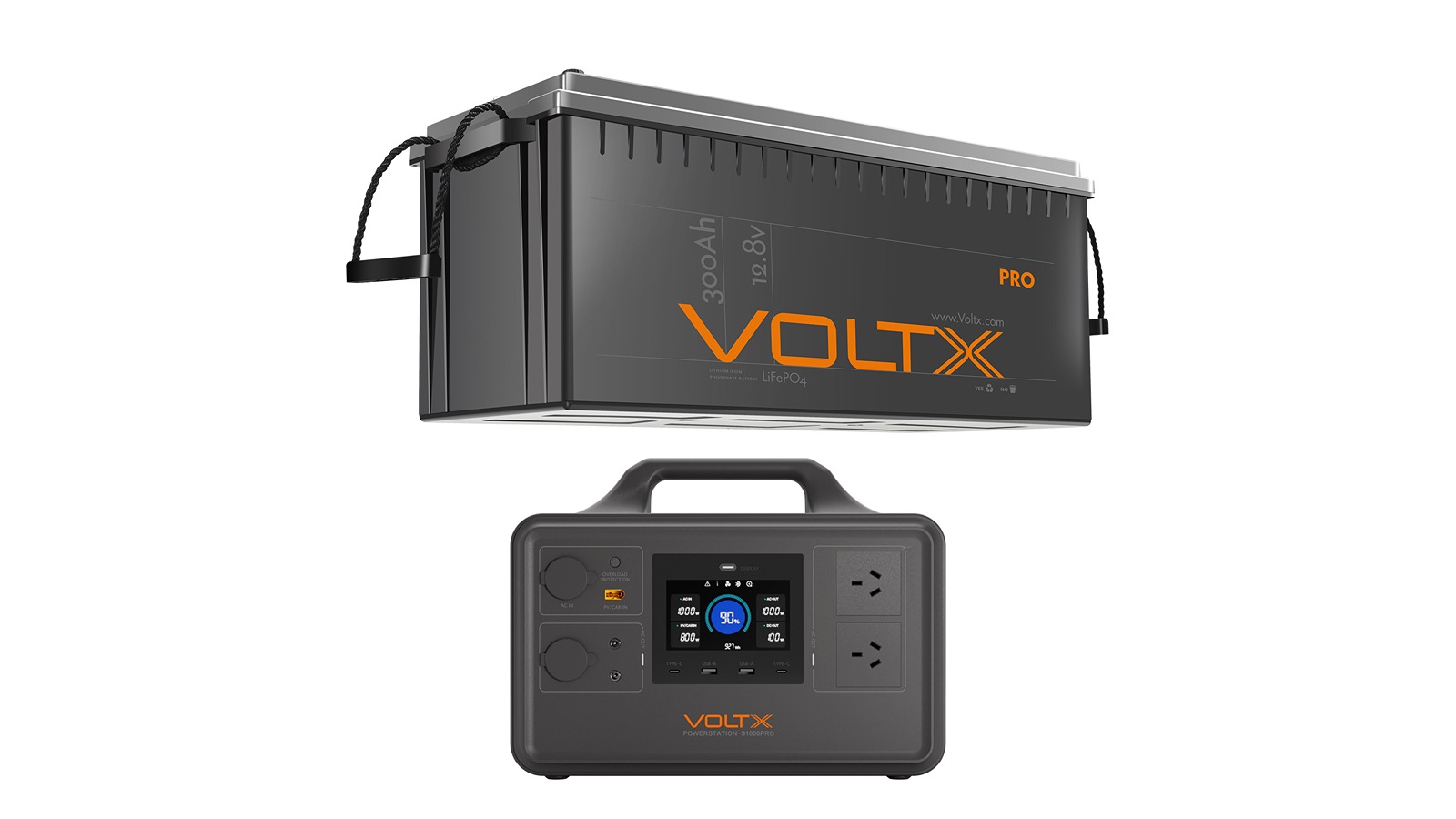 VoltX 12V 300Ah Battery + 1800W Station