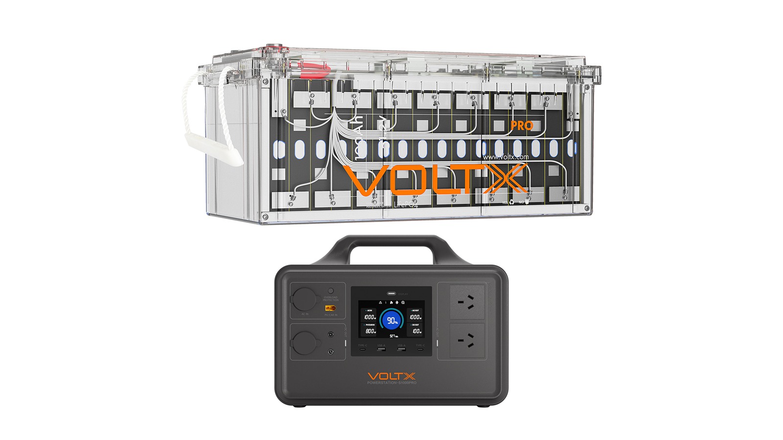 VoltX 48V 100Ah Battery + 1800W Station