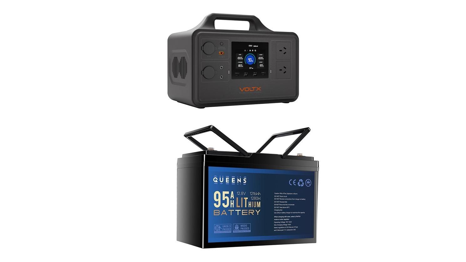 VoltX 1800W Power Station + 95Ah Battery