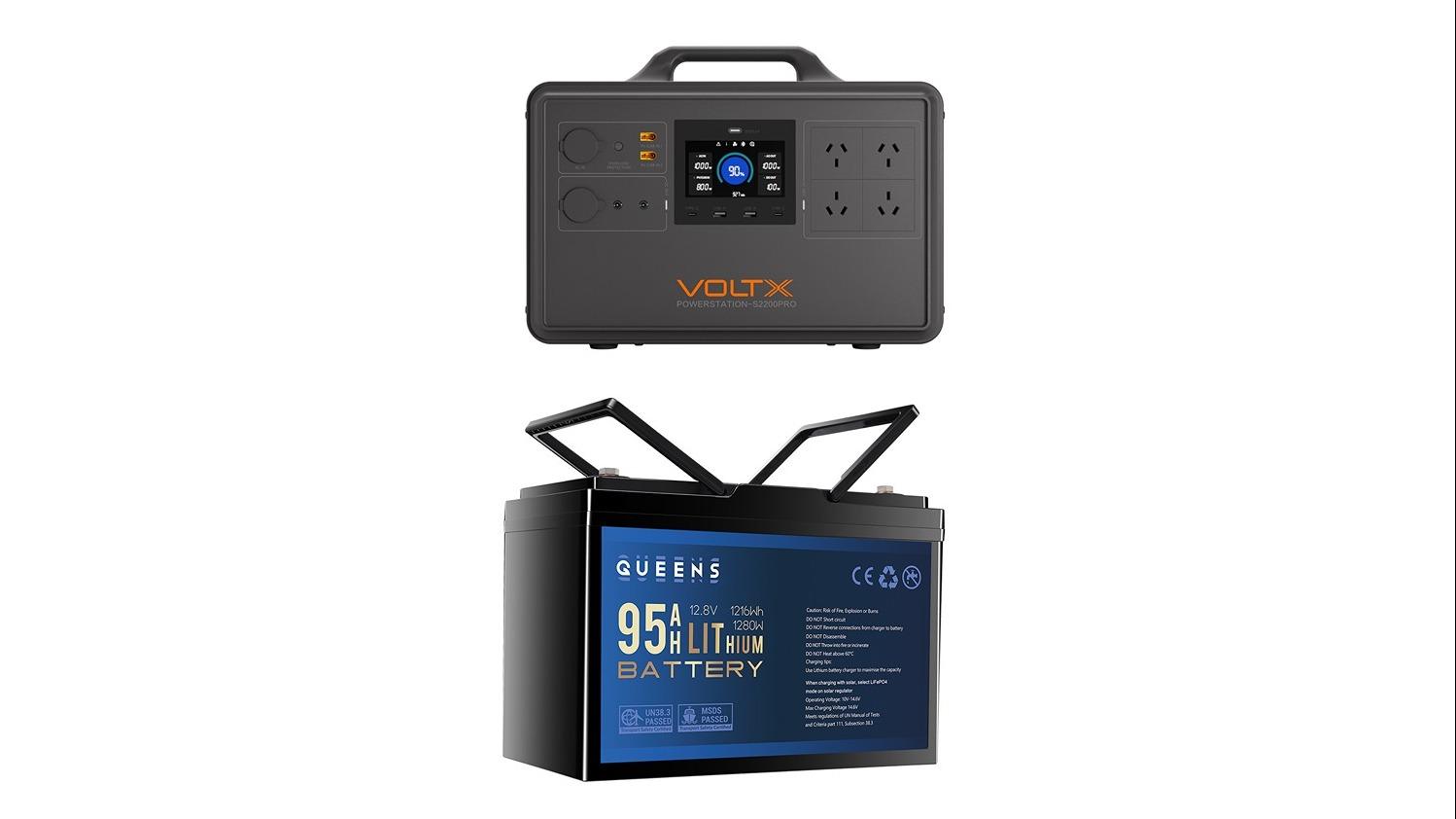 VoltX 2400W Power Station + 95Ah Battery