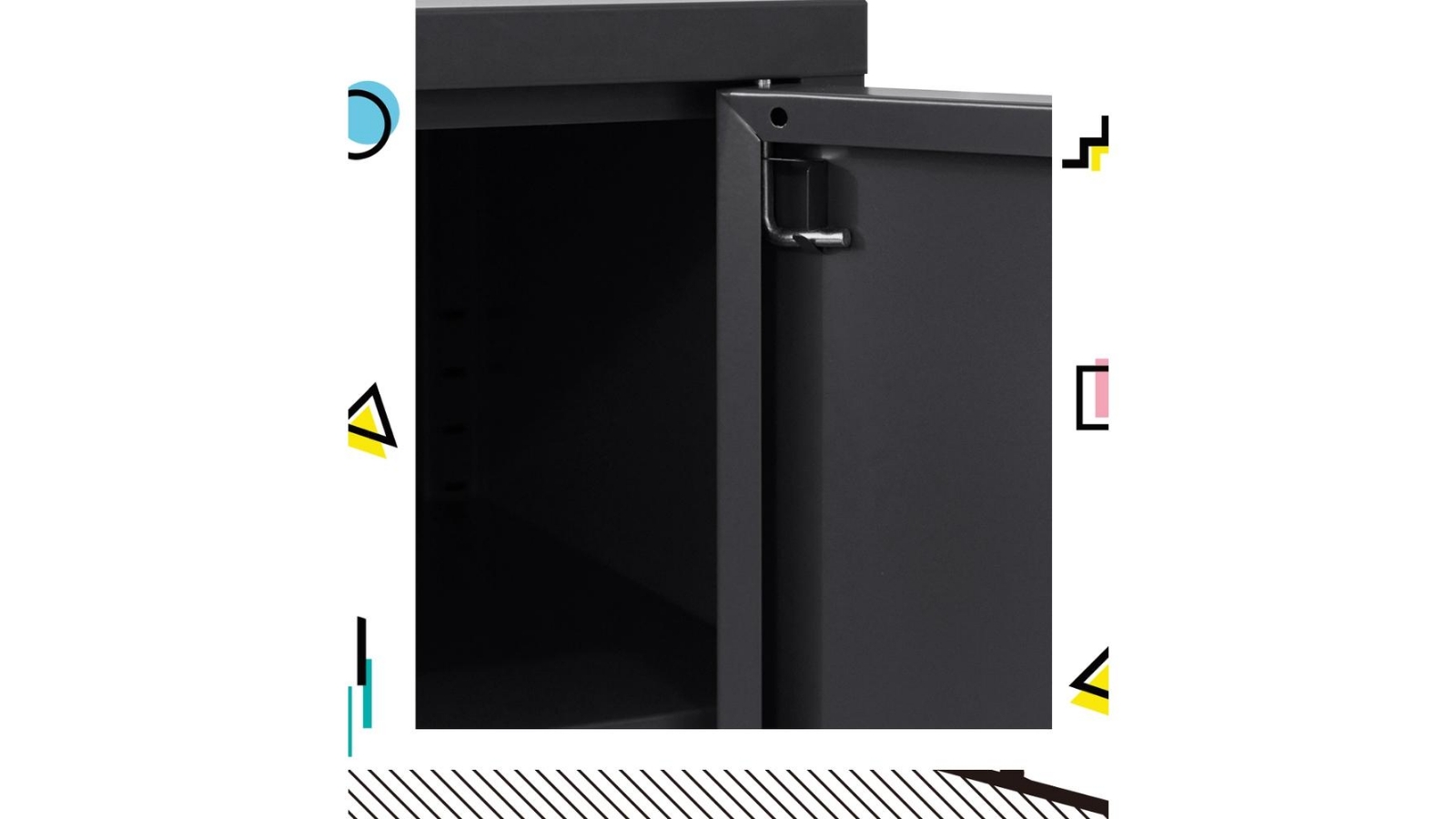 ArtissIn Buffet Sideboard Metal Base Black Harvey Norman