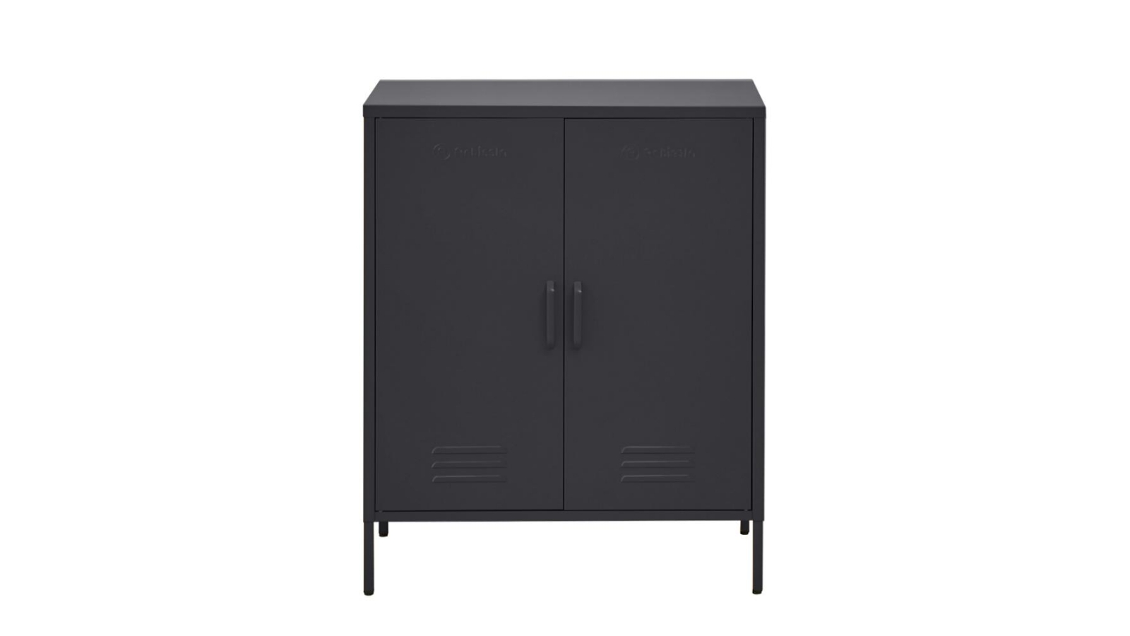 Artiss 80cm Sideboard Metal Cabinet - Charcoal