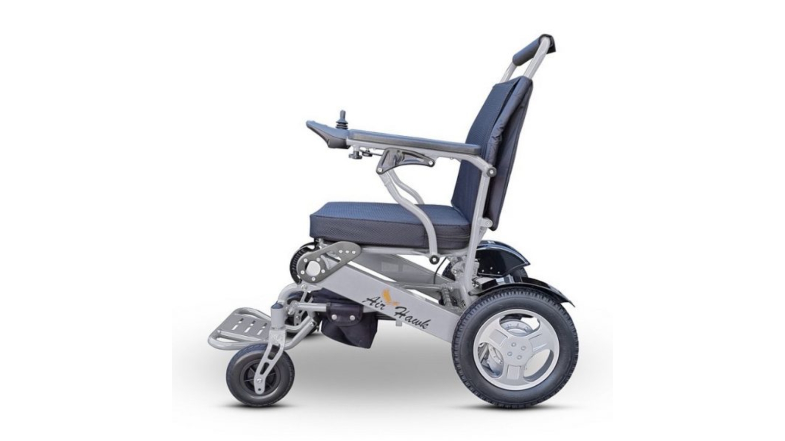Gilani Engineering Air Hawk Lightweight Foldable Electric Wheelchair - Silver
