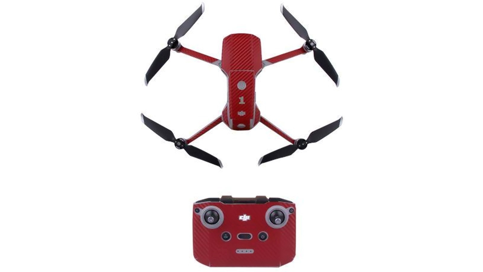 Sunnylife Protective PVC Stickers Skin for Mavic Air 2 - Red Grain