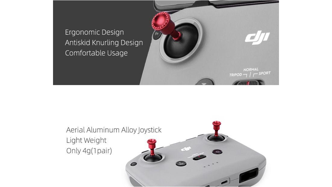 Sunnylife CNC Aluminum Alloy Joysticks for Mavic AIR 2 Remote