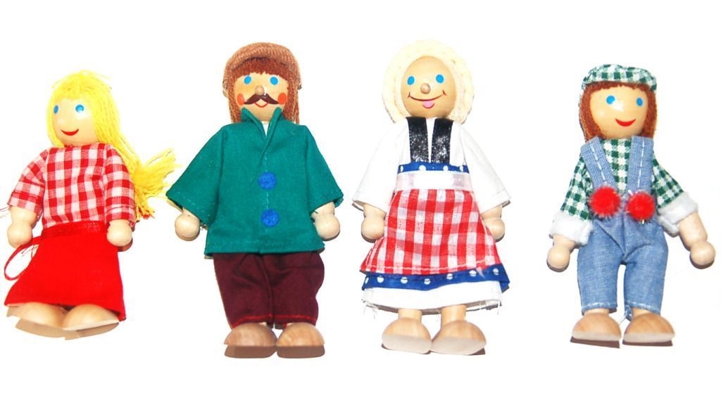 All 4 Kids My Happy Family 4 Miniature Doll