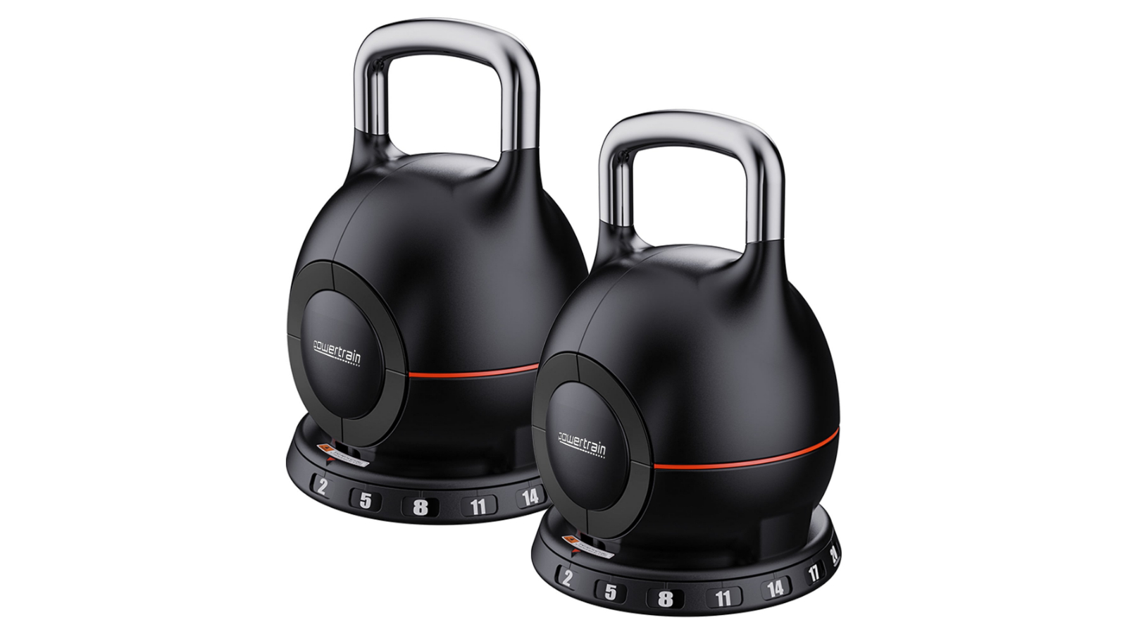Powertrain 40kg One Hand Adjustable Kettlebell Weight Set