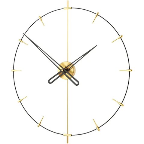 Mclocks Matte Gold 60 Massive Indicator Wall Clock