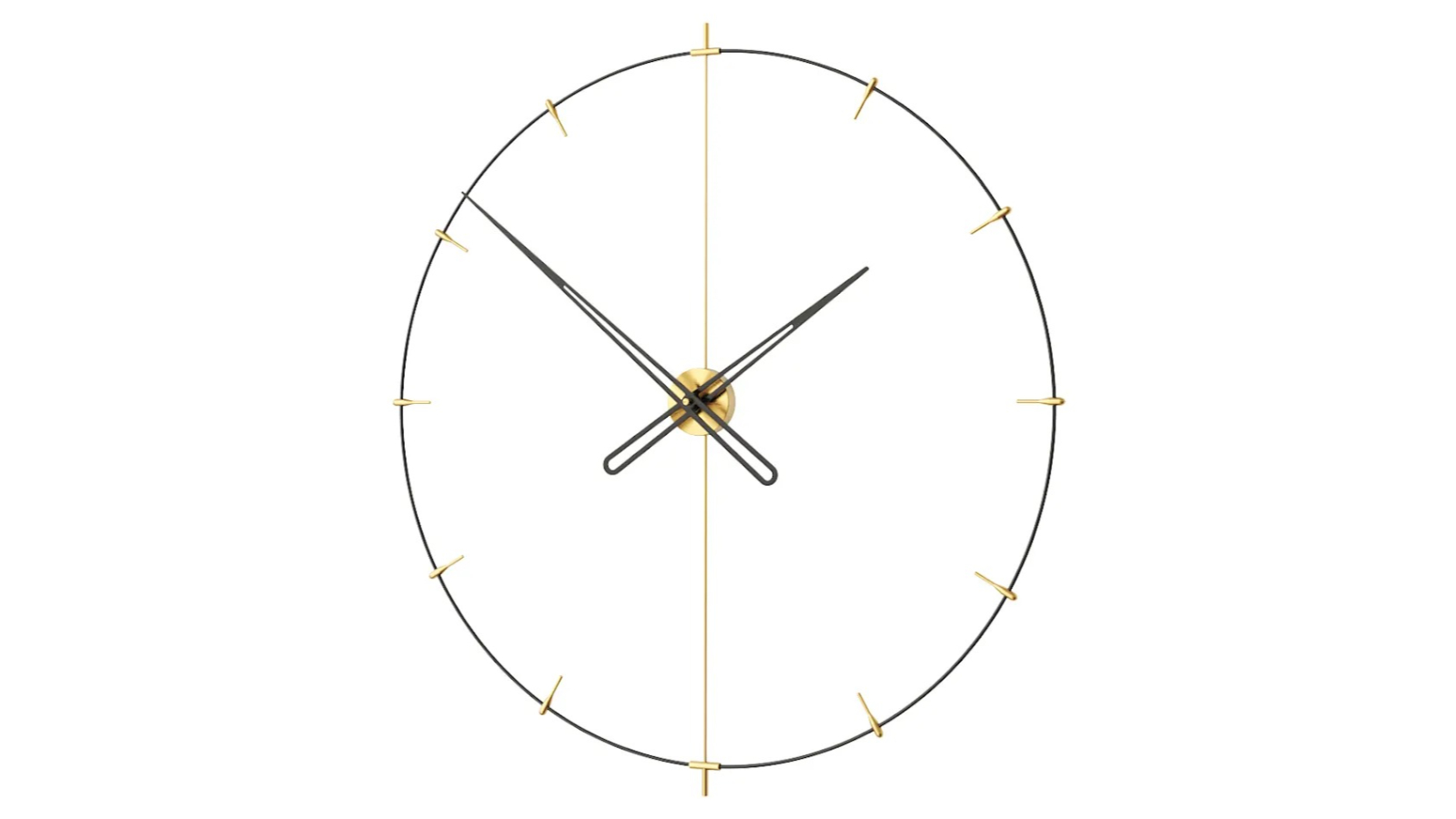 Mclocks Matte Gold 110 Massive Indicator Wall Clock
