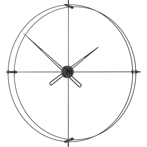 Mclocks All Black 90 Timeless Wall Clock
