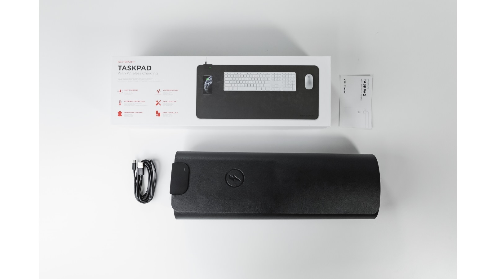 Keysmart TaskPad Wireless Charging Desk Pad | Harvey Norman