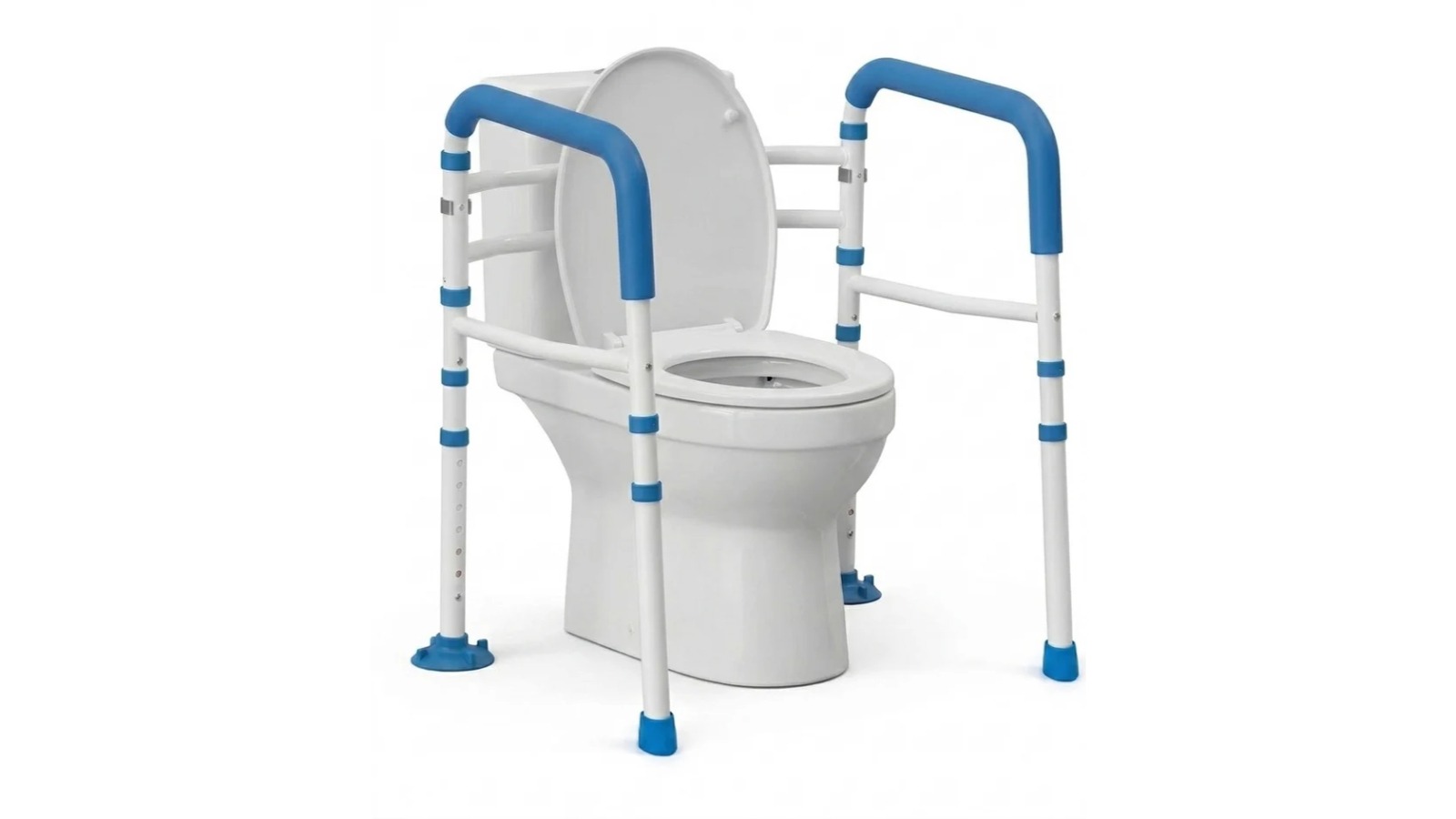 Altus Adjustable Essential Toilet Safety Rail - White/Blue