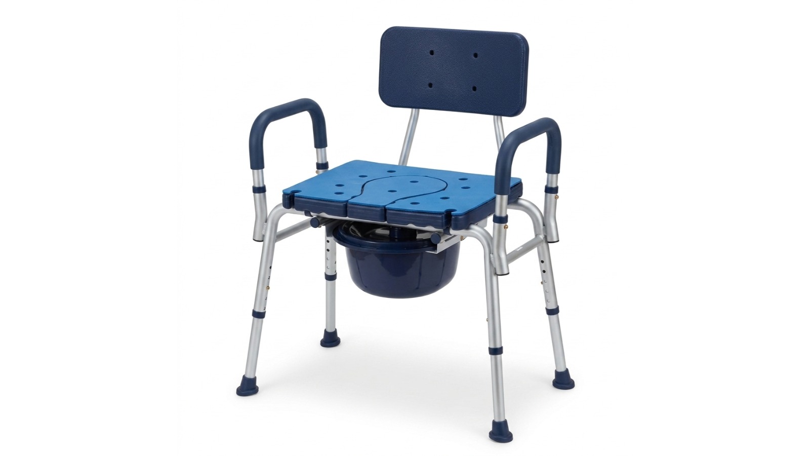 Altus Extra Wide Summit Shower Chair with Padded Commode - Blue