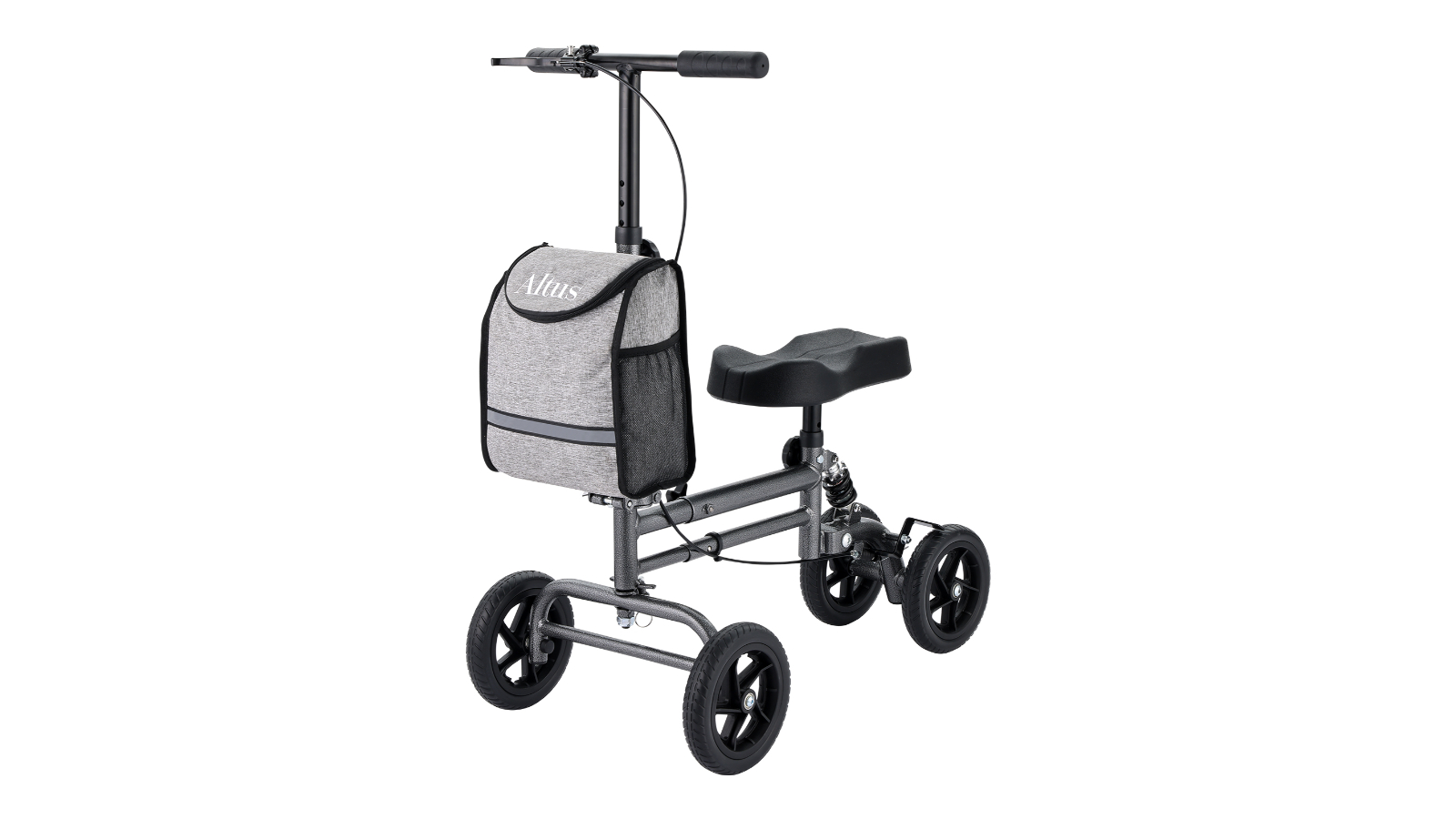 Altus Knee Walker Knee Scooter Mobility Aid Crutch Alternative Injured Mobility - Sliver