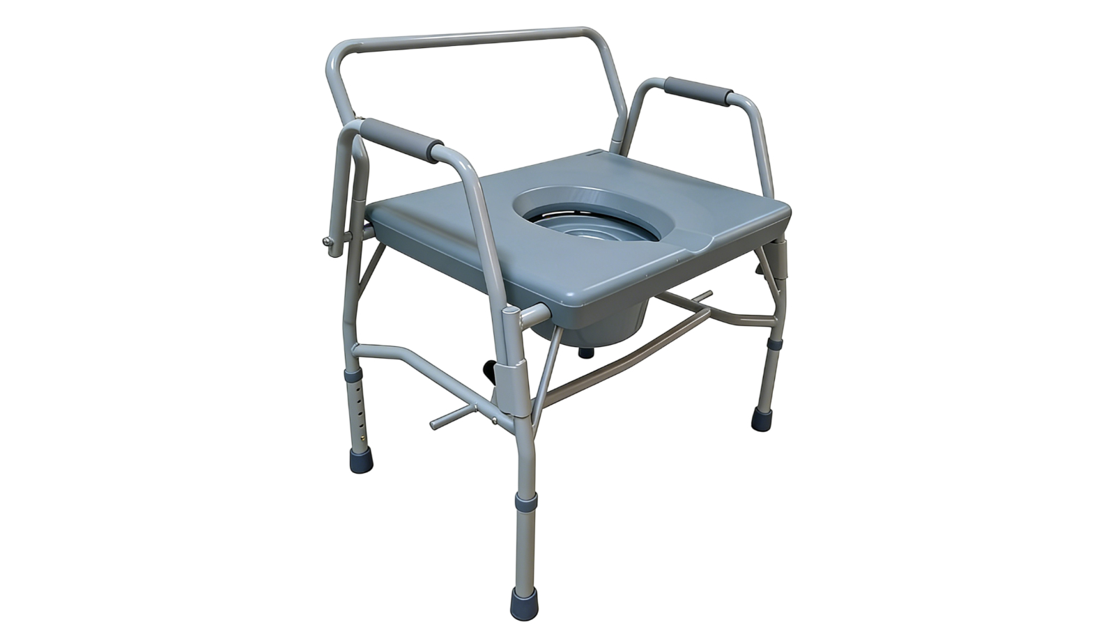 Altus Heavy-Duty Bedside Commode Drop-Down Arms and Extra Wide Seat ...
