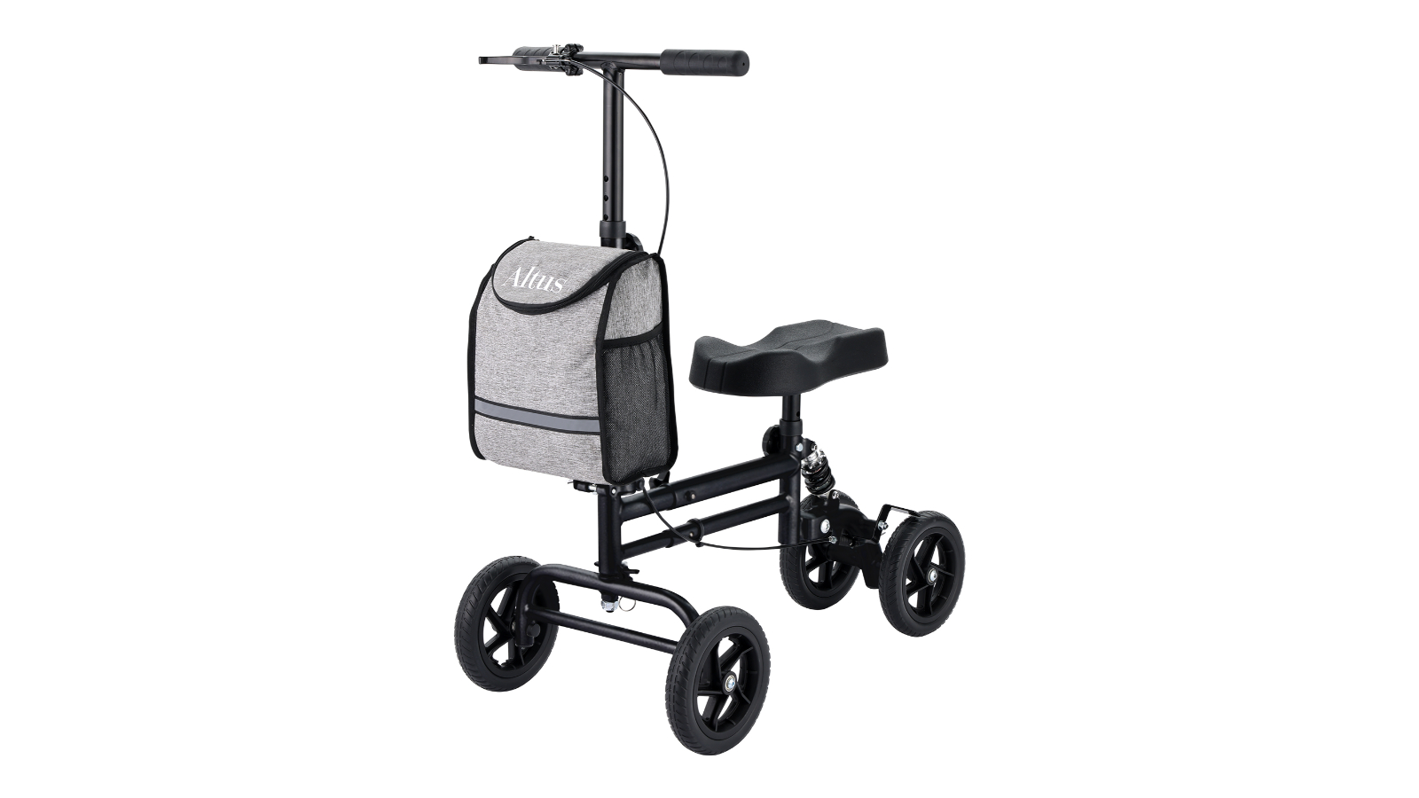 Altus Knee Walker Knee Scooter Mobility Aid Crutch Alternative Injured Mobility - Black