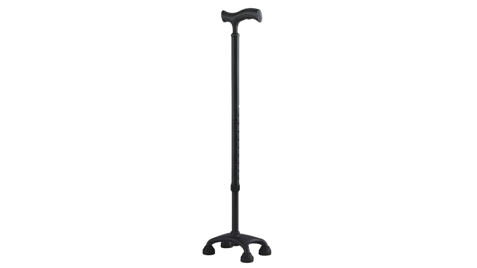 Altus Adjustable Aluminum Self-Standing Quad Cane Walking Stick - Black