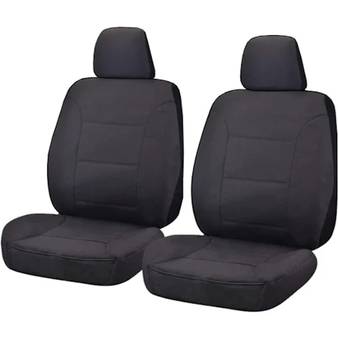 My Car Universal Size Heavy Duty Canvas Seat Cover - Charcoal
