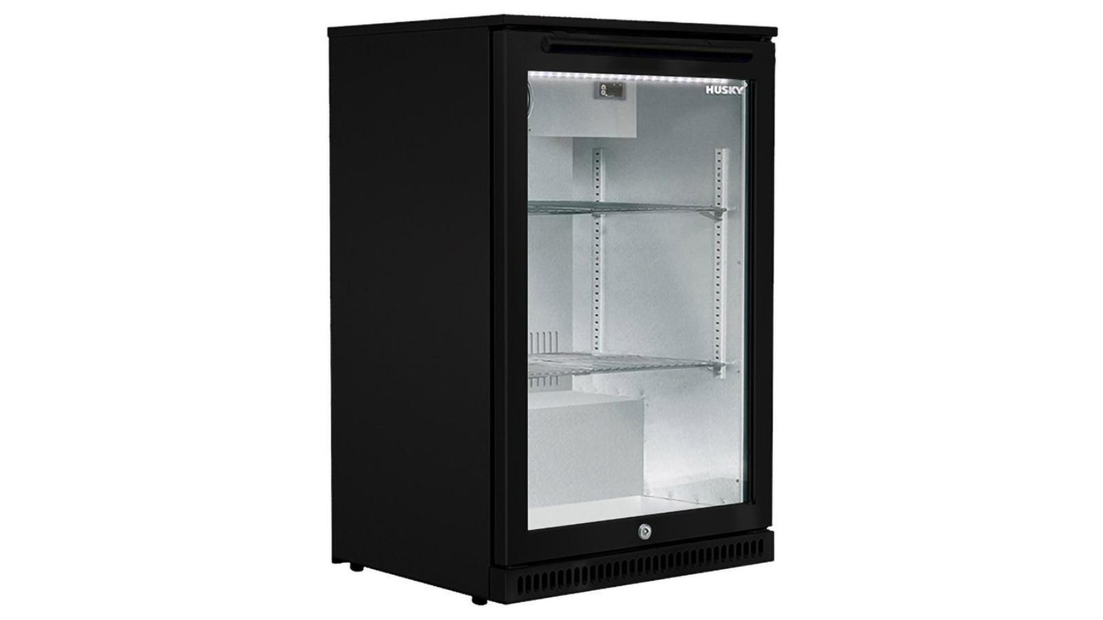Husky 118 Litre Alfresco Single Glass Door Drinks Chiller - Black