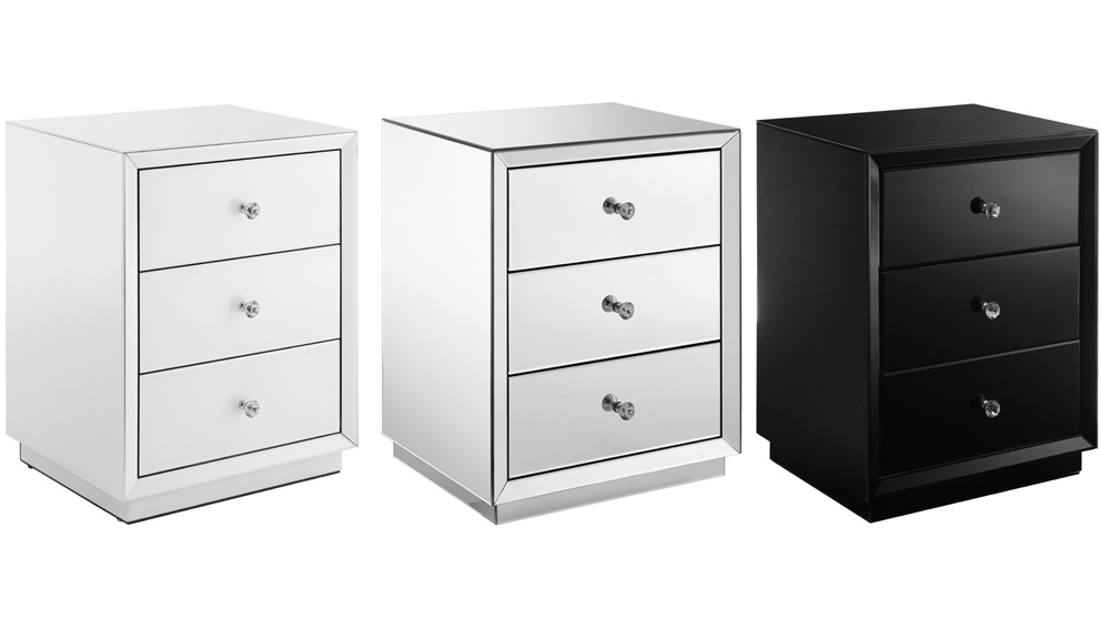 Alison 3 Drawer Bedside Table