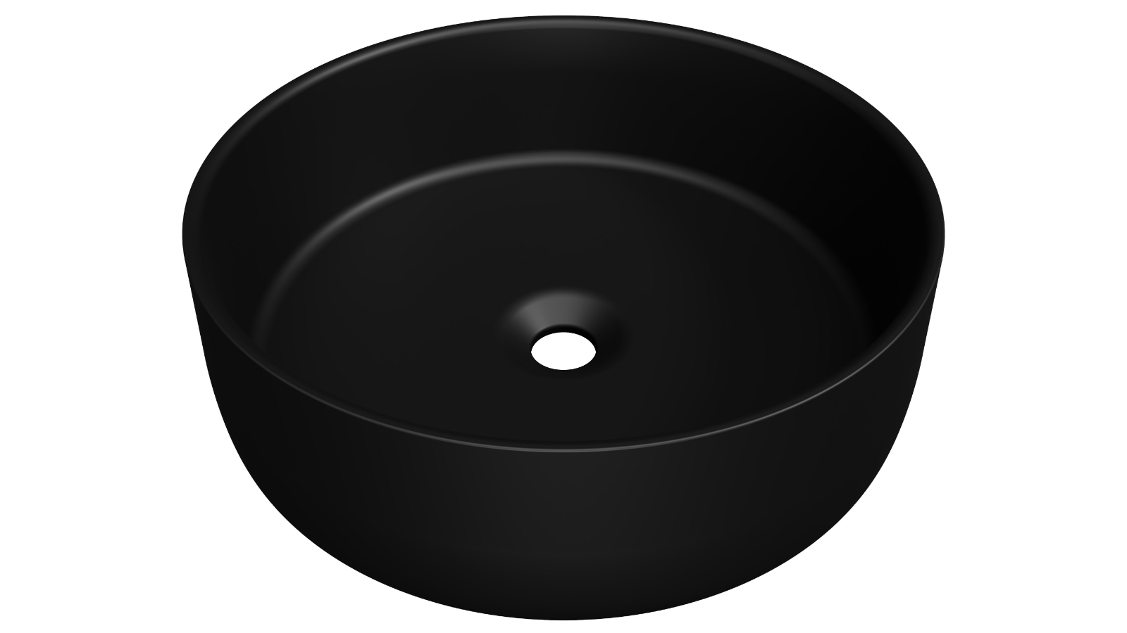 Timberline Allure 360mm Above Counter Basin - Matte Black