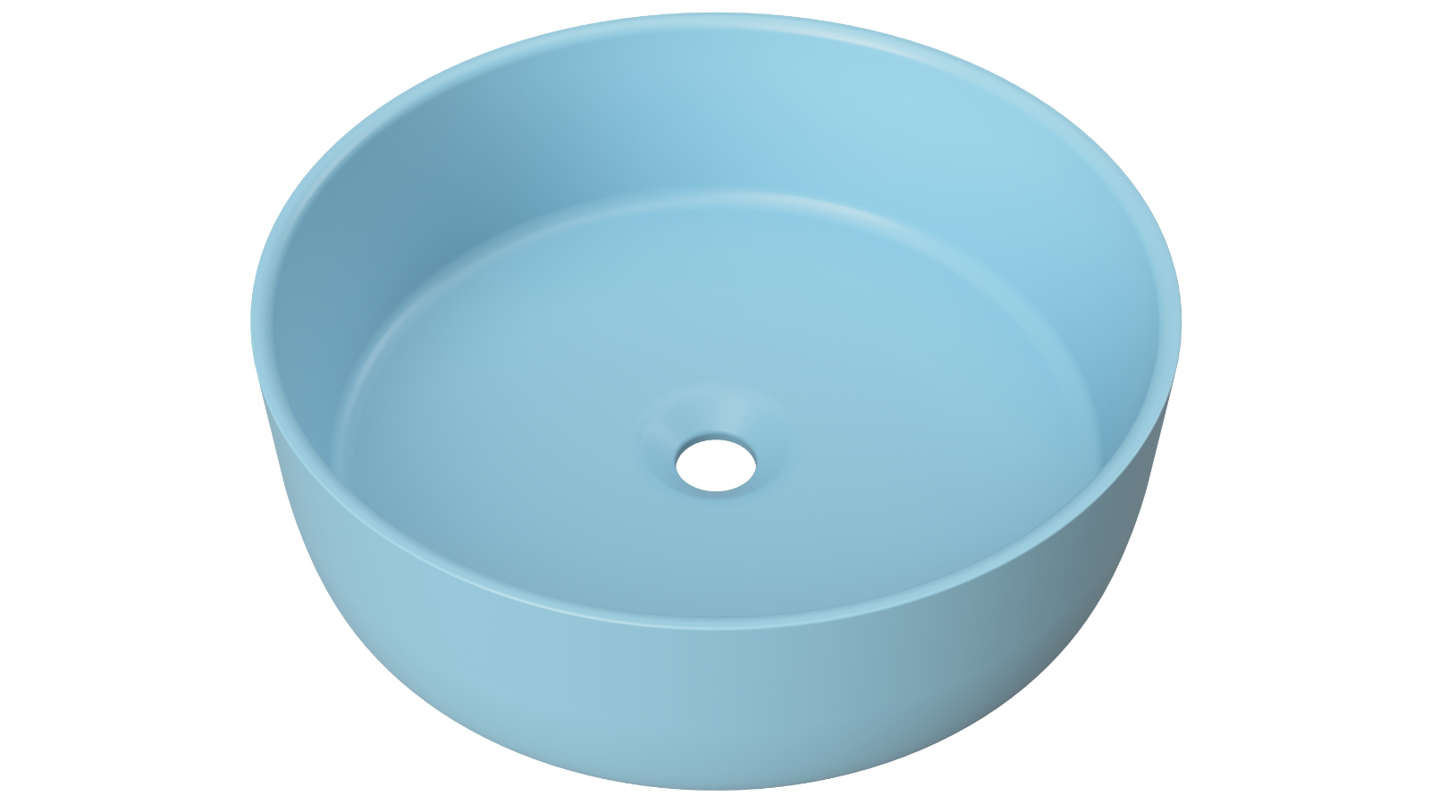 Timberline Allure 360mm Above Counter Basin - Matte Blue