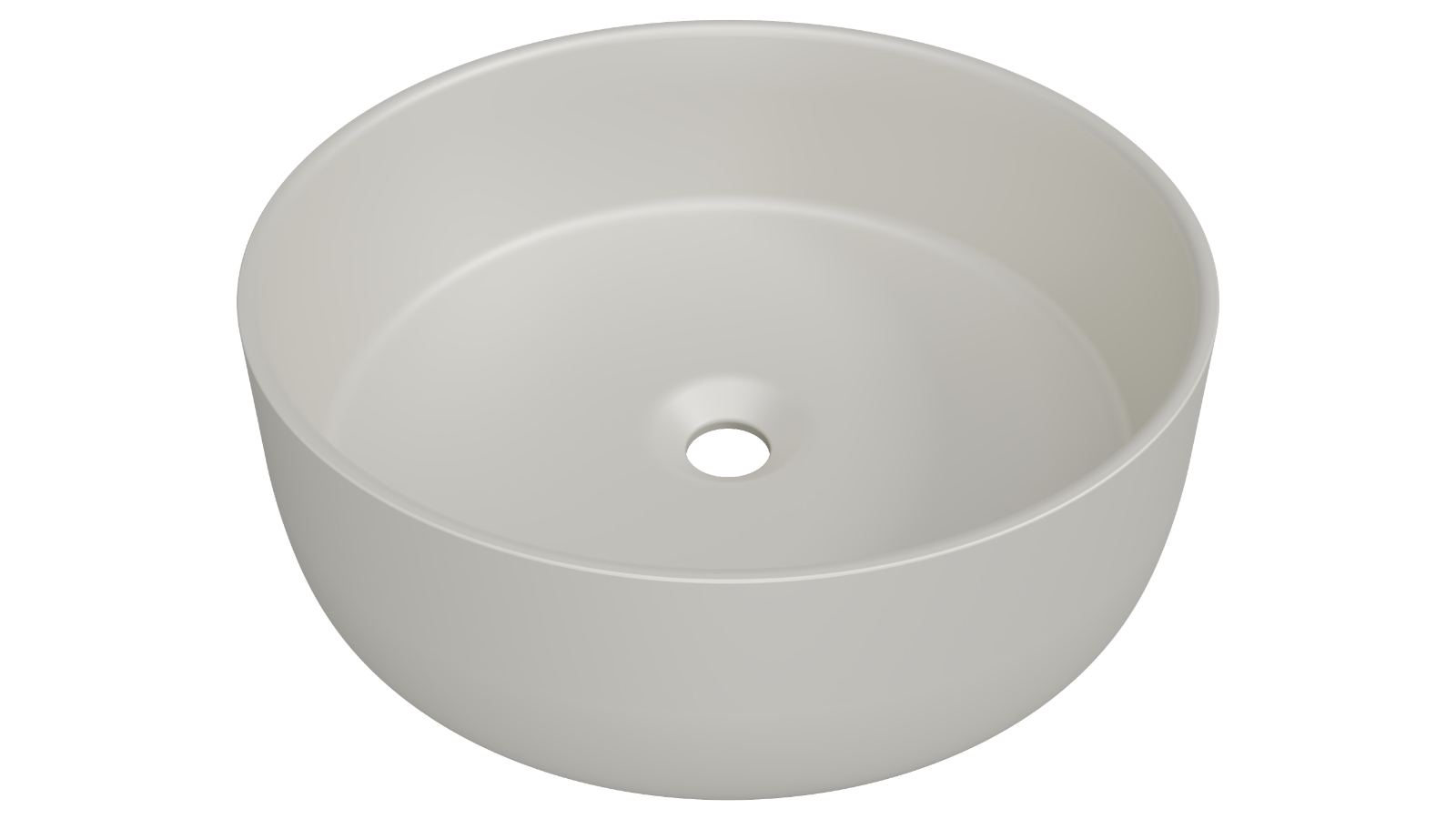 Timberline Allure 360mm Above Counter Basin - Matte Ivory
