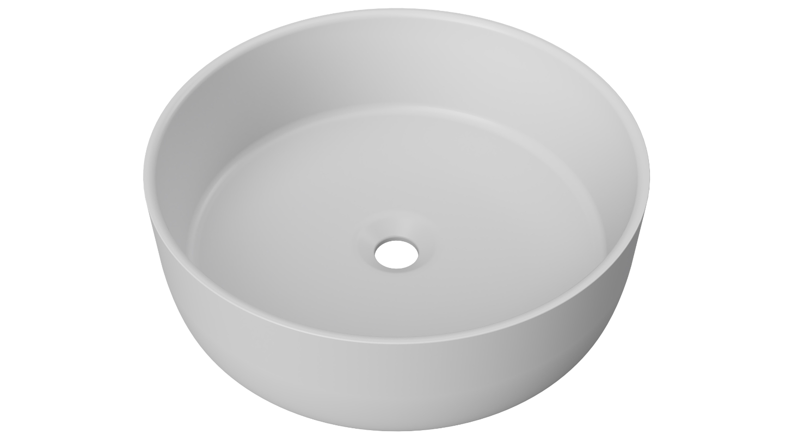 Timberline Allure 360mm Above Counter Basin - Light Matte Grey