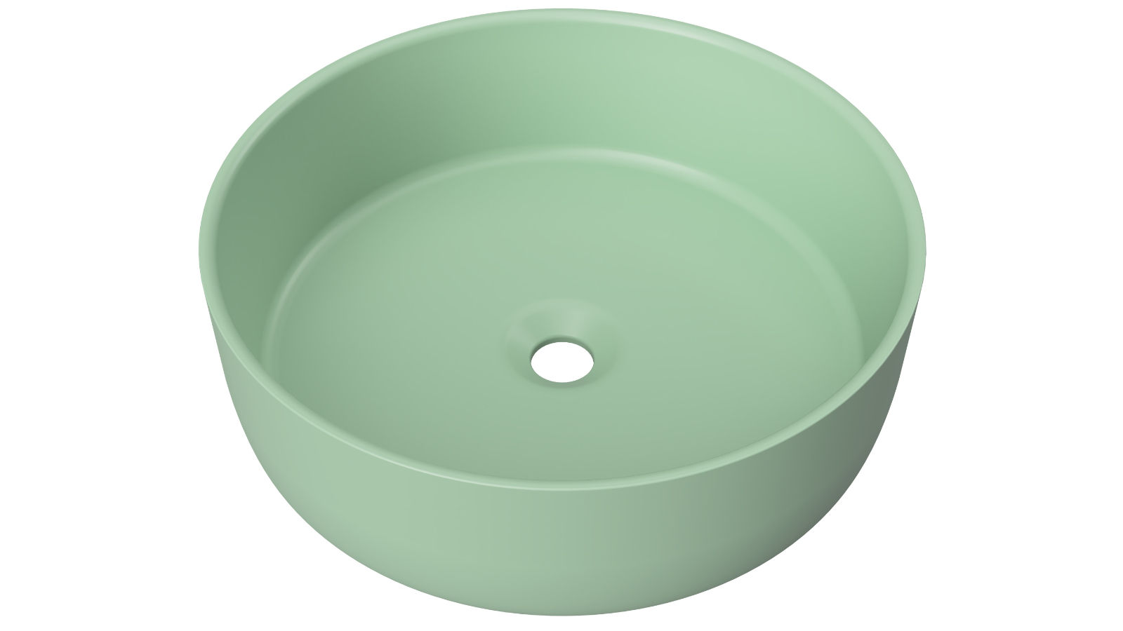 Timberline Allure 360mm Above Counter Basin - Matte Mint