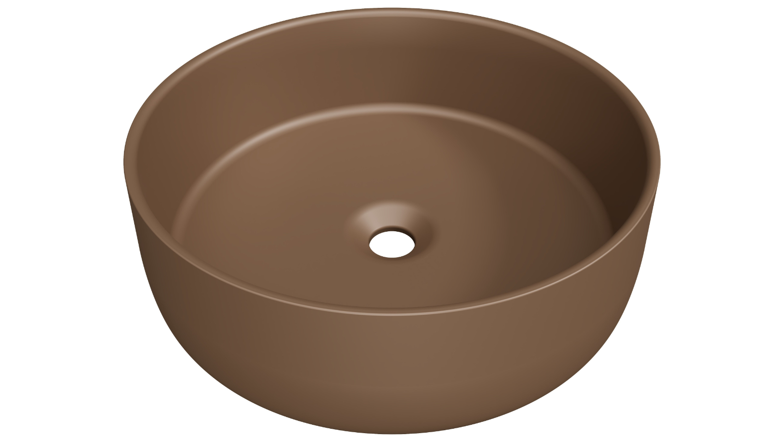 Timberline Allure 360mm Above Counter Basin - Matte Taupe