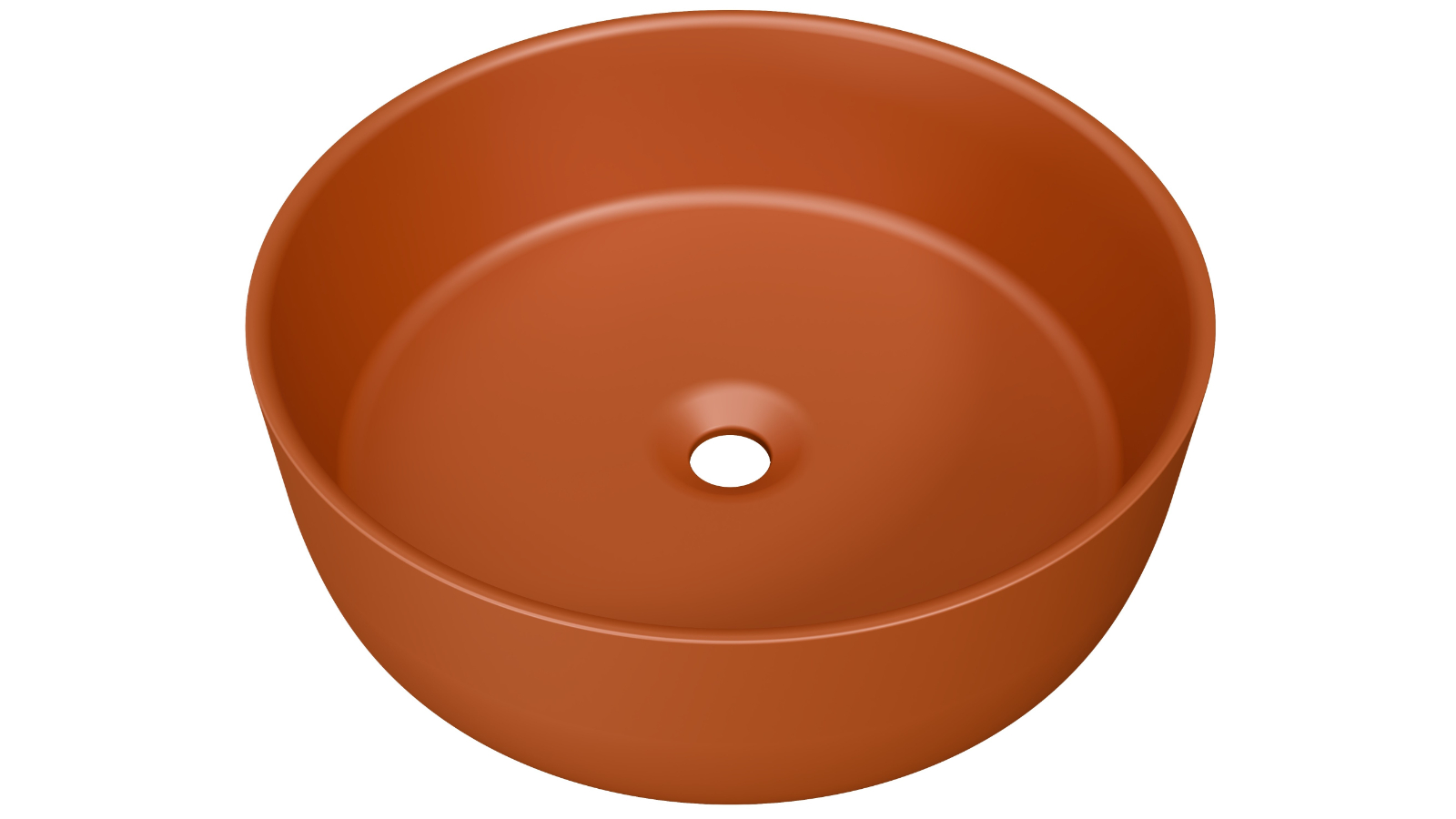 Timberline Allure 360mm Above Counter Basin - Matte Terracotta