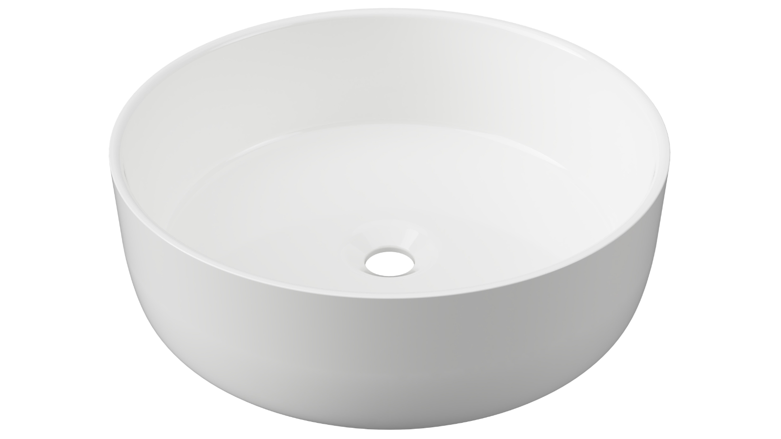 Timberline Allure 360mm Above Counter Basin - Gloss White