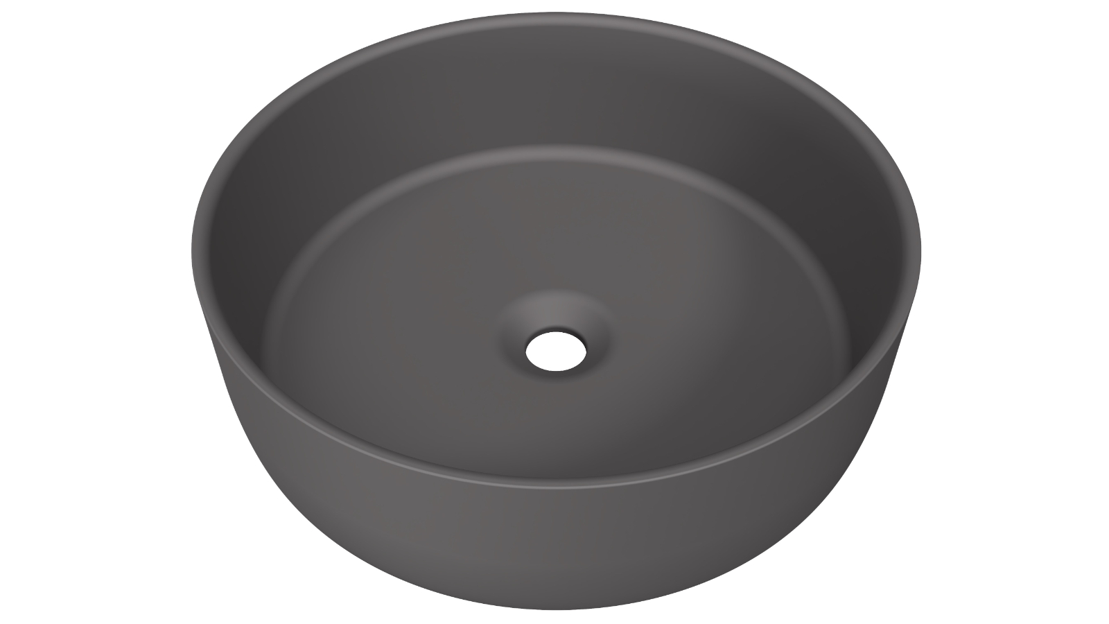 Timberline Allure 360mm Undermount Basin - Anthracite