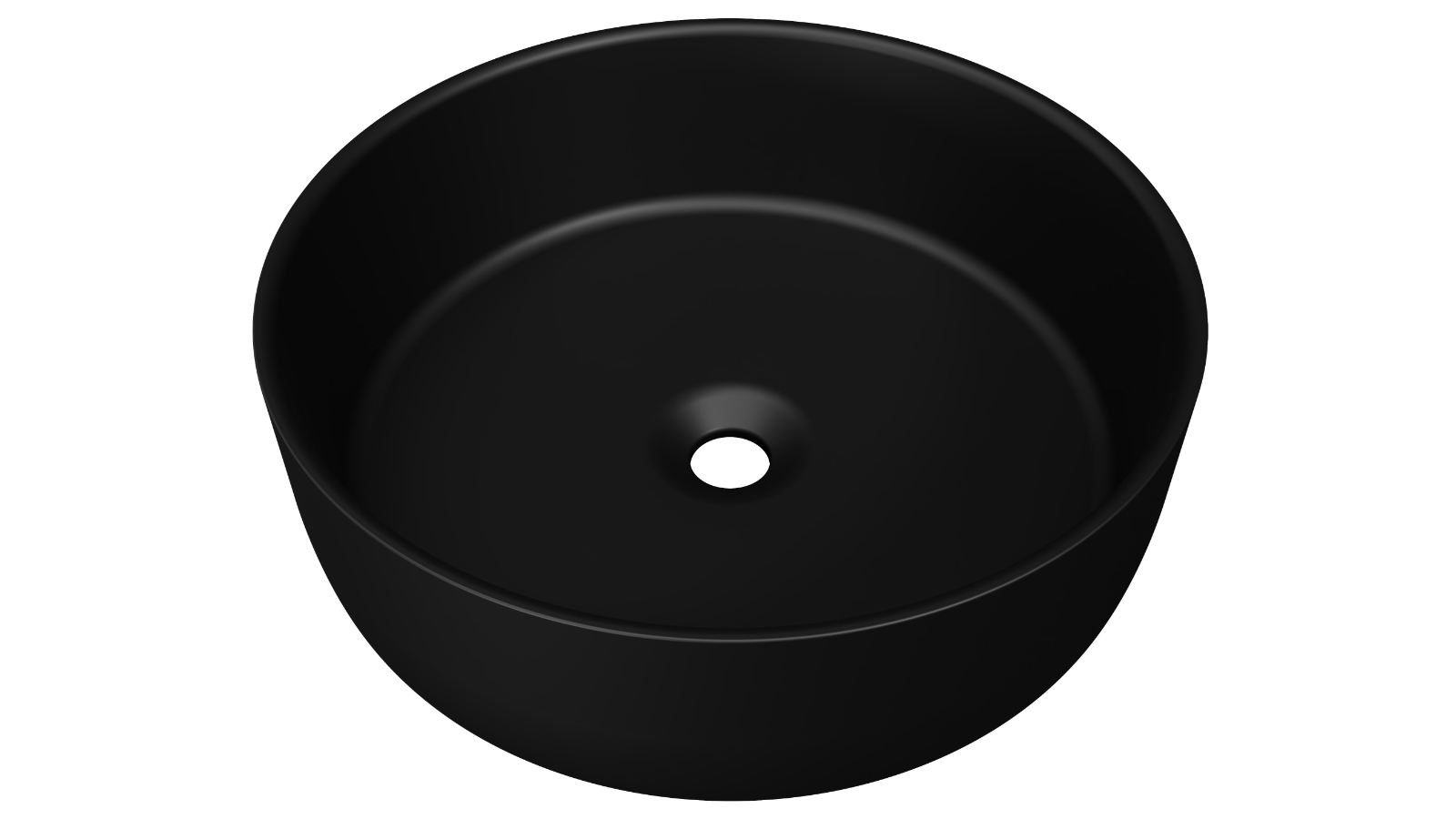 Timberline Allure 360mm Undermount Basin - Matte Black