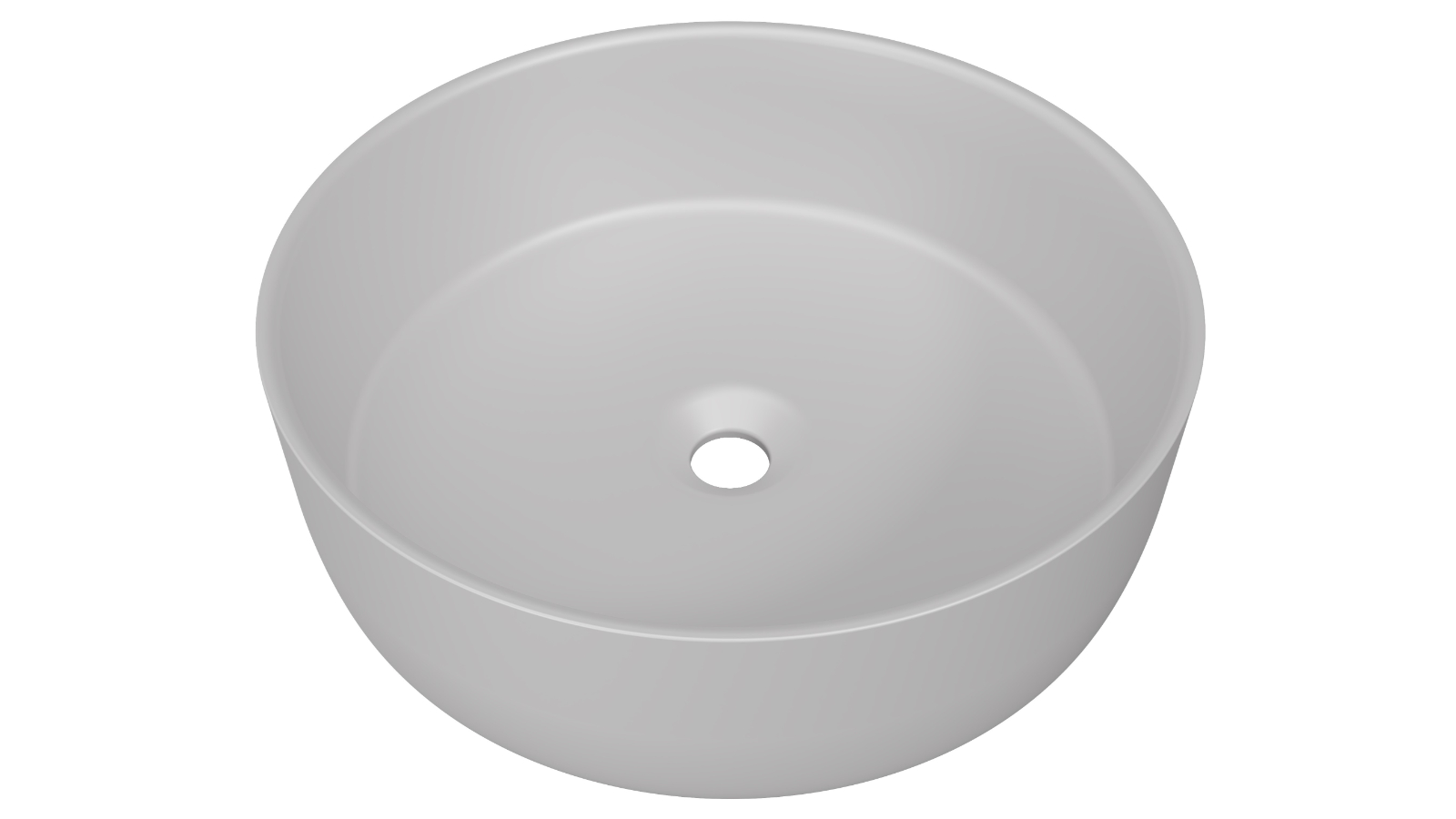 Timberline Allure 360mm Undermount Basin - Light Matte Grey