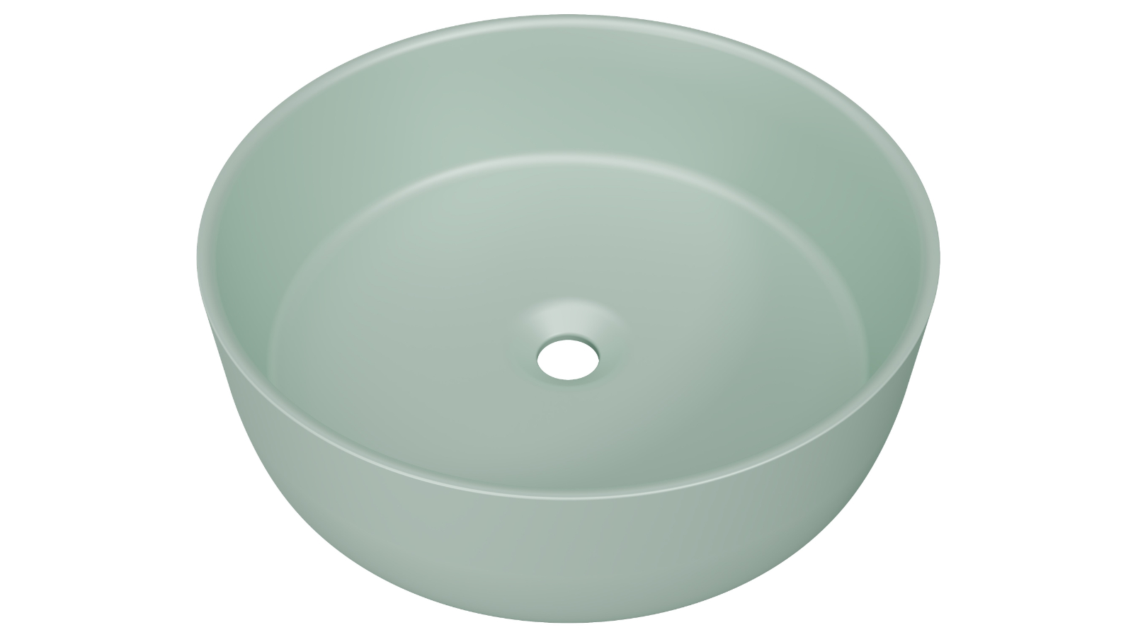 Timberline Allure 360mm Undermount Basin - Matte Mint