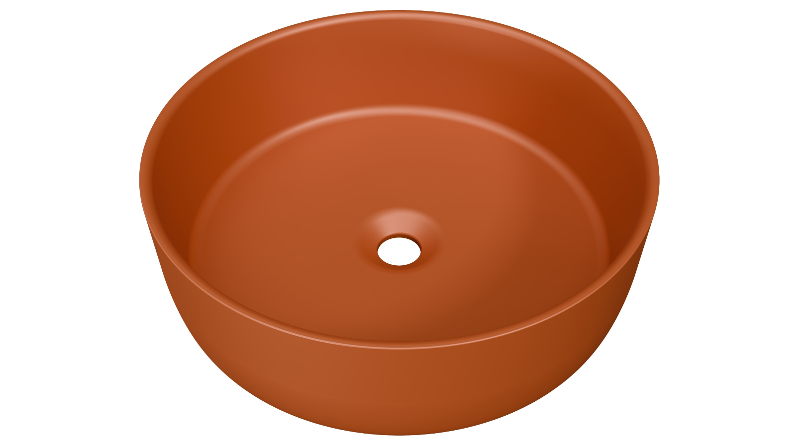Timberline Allure 360mm Undermount Basin - Matte Terracotta