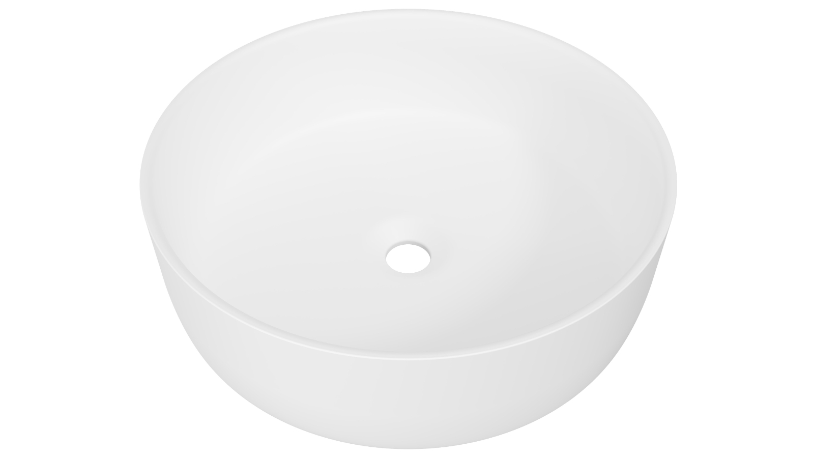 Timberline Allure 360mm Undermount Basin - Matte White
