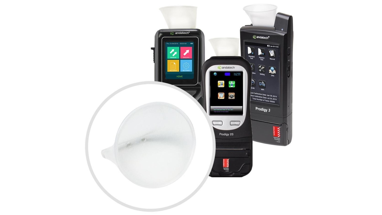 Andatech Prodigy Series 10-Piece Breathalyser Sampling Cups