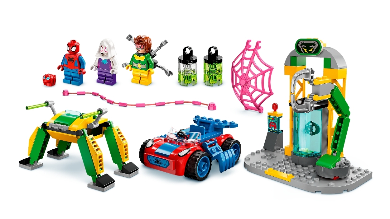 Spidey Lab LEGO Marvel Spidey 10783 Spider-Man at Doc Ock's Lab | Harvey Norman