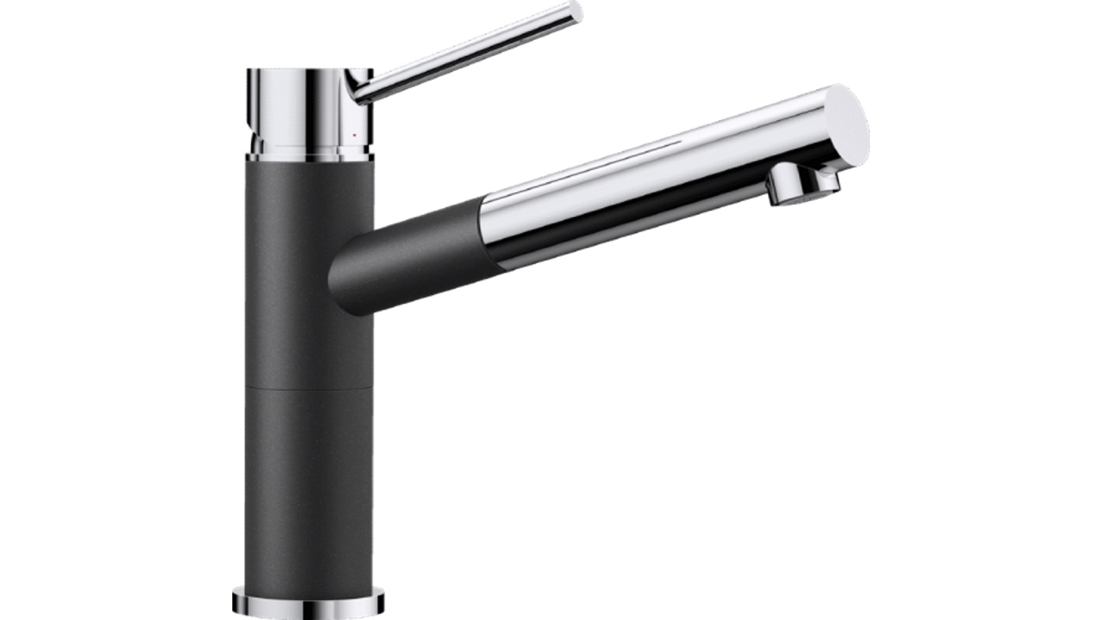 Blanco Alta Silgranit Single Lever Pull Out Mixer Tap Black Harvey