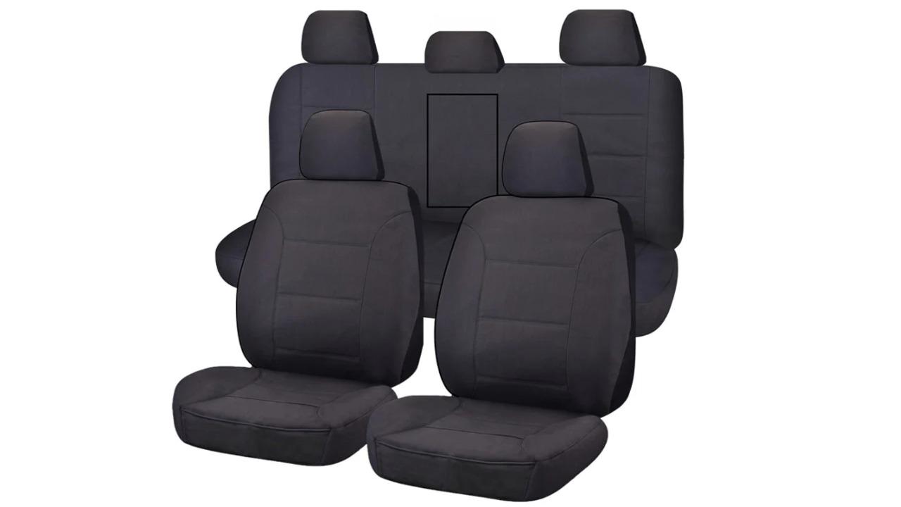 My Car Heavy Duty Canvas Seat Cover for Mitsubishi Triton MQ-MR Series Dual Cab (2015-2022)