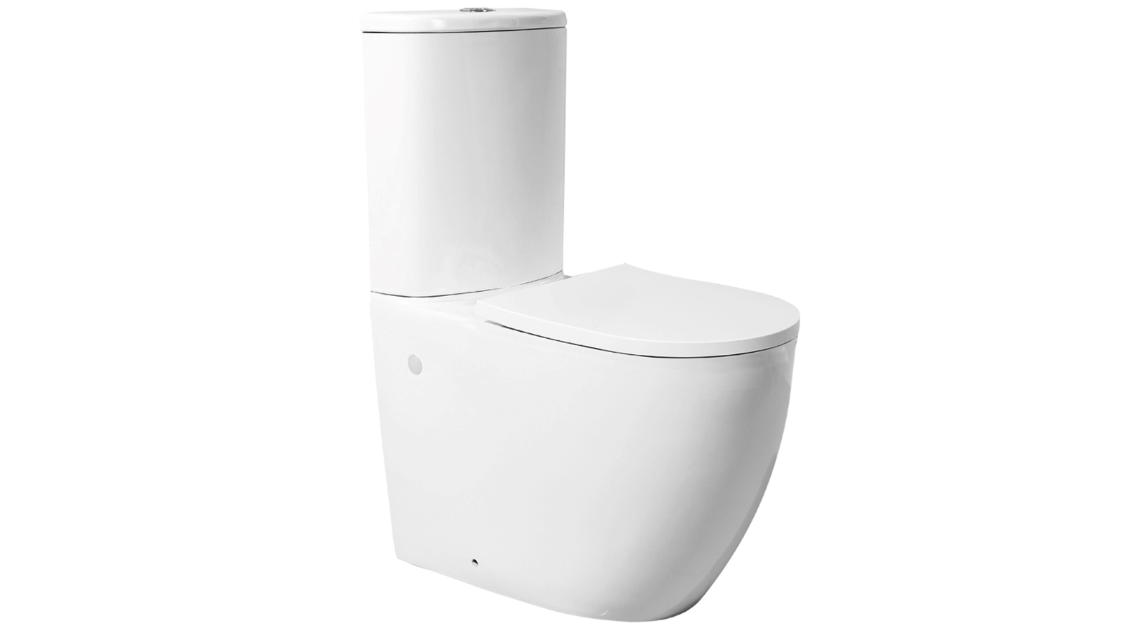 Decina Alegra Ezi Height Rimless Back to Wall Toilet Suite Harvey Norman