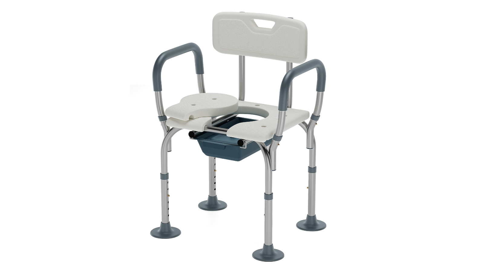 Altus Height Adjustable Aluminum Frame Bathroom Rust Free Shower Chair Stool Bench