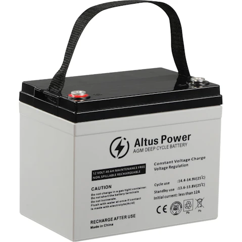 Altus 12V 40Ah AGM SLA Lead Acid Deep Cycle Battery