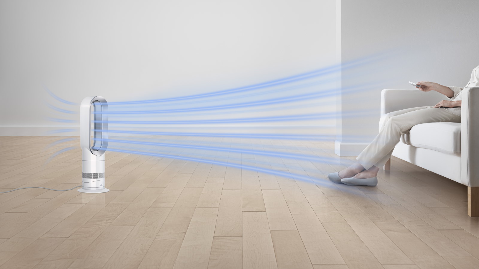 Dyson Hot+Cool™ Jet Focus Fan Heater (White/Silver) | Dyson Australia