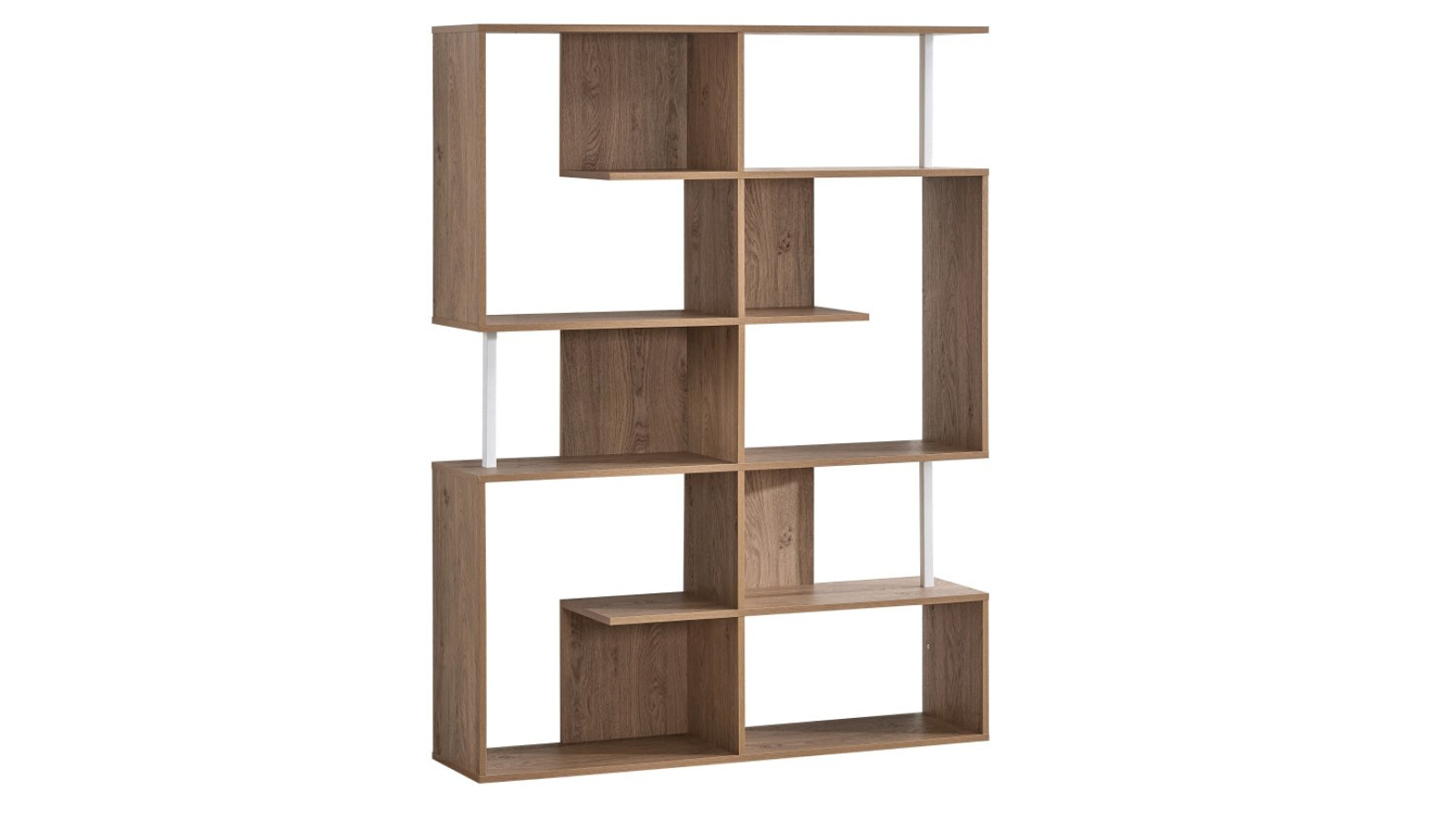 Paragon Amber Wooden 5-Tier Display Shelf Bookcase Storage Cabinet - Oak